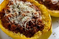Cheesy Stuffed Spaghetti Squash Recipe with Italian Sausage