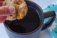 Brown Sugar Oatmeal Cookies with Tangy Rhubarb