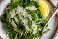 Arugula and Fennel Salad with Lemon-Parmesan Dressing