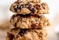 Cranberry Orange Oatmeal Cookies (Vegan Recipe)