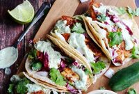 Blackened Fish Tacos with Creamy Avocado Cilantro Sauce