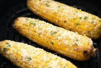 Crispy Garlic Parmesan Corn on the Cob (Air Fryer Recipe)