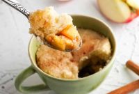 Warm Apple Cinnamon Mug Cake Recipe for One