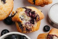 Bakery-Style Buttermilk Blueberry Muffins Recipe