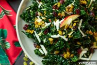 Winter Kale Salad with Roasted Butternut & Cranberry Vinaigrette