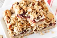 Gluten-Free Vegan Raspberry Almond Crumble Bars