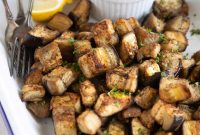 Crispy Oven-Roasted Eggplant with Garlic and Herbs