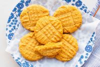 Classic Peanut Butter Cookies Made with Natural Peanut Butter