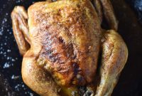 Perfectly Roasted Whole Chicken in a Cast Iron Skillet