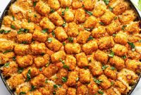 Cheesy Chicken and Tater Tot Casserole Recipe