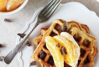 Orange Dark Chocolate Waffles with Zesty Orange Glaze