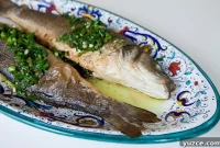 Roasted Whole Fish with Bright Green Herb Sauce