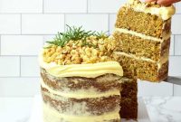 Naked Carrot Cake: Rustic Layer Cake with Cream Cheese Frosting