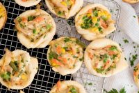 Mini Chicken Pot Pies Baked in Crescent Rolls