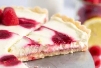 Lemon Raspberry Tart Recipe with a Buttery Shortcrust