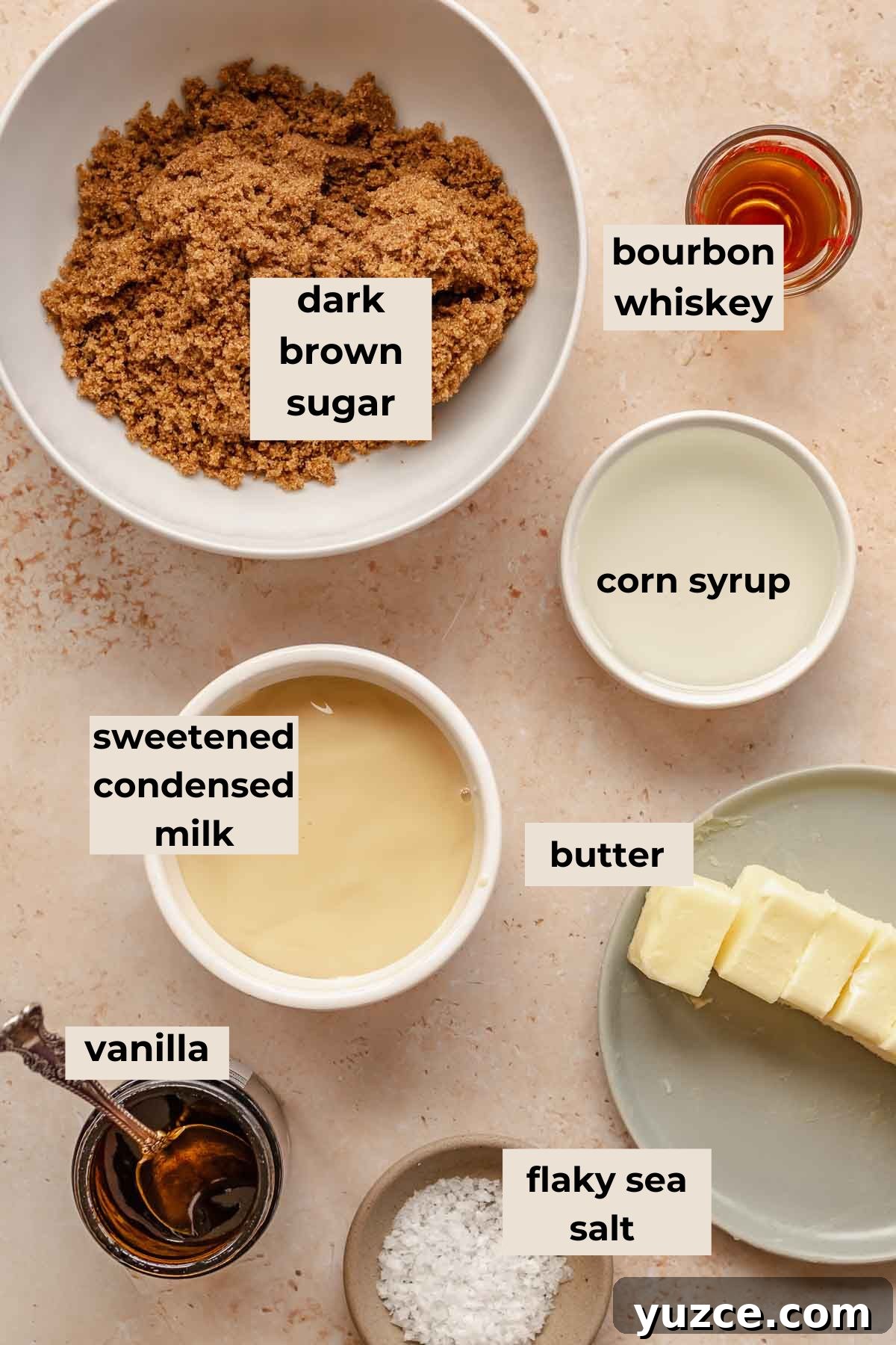 Salted Bourbon Caramel Candies: Sticky Sweet Whiskey Caramels 3 Ingredients for salted whiskey caramels.