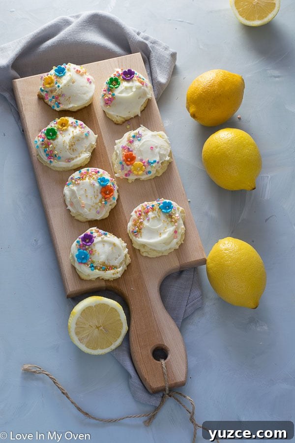 Lemon Cream Cheese Cookie Recipe — Soft Citrus Cookies 6 lovely lemon cream cheese cookies