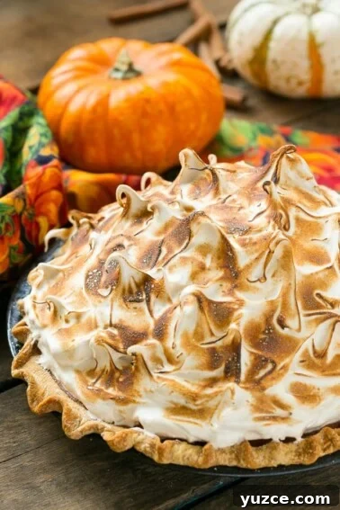 Irresistible Pecan Pie Bars Recipe with Buttery Shortbread Crust 6 Pumpkin pie topped with toasted meringue.