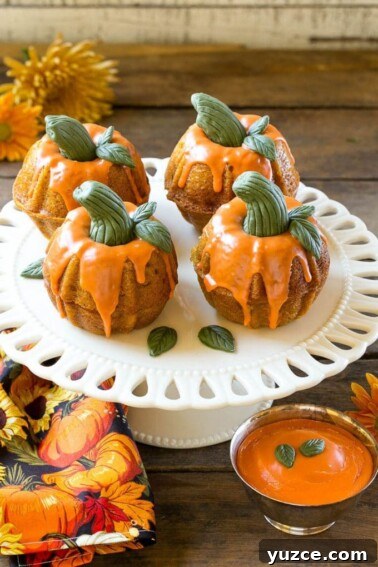 Irresistible Pecan Pie Bars Recipe with Buttery Shortbread Crust 3 Miniature pumpkin spice cakes.