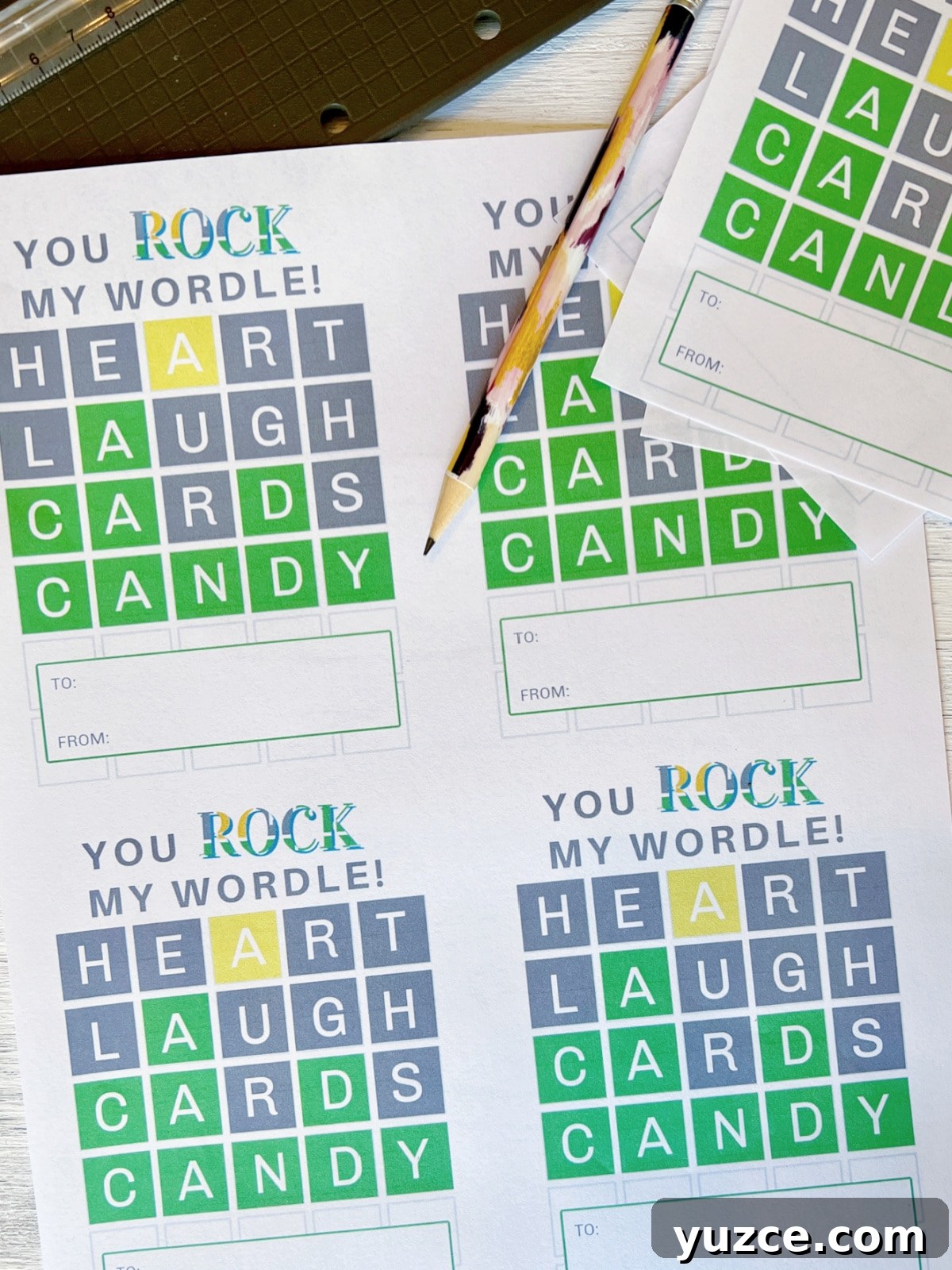 Printable Valentine Gifts for Teachers: 20+ Free DIY Ideas 2 valentine sheet with words