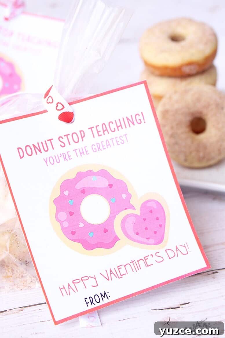 Printable Valentine Gifts for Teachers: 20+ Free DIY Ideas 13 Donut stop teaching