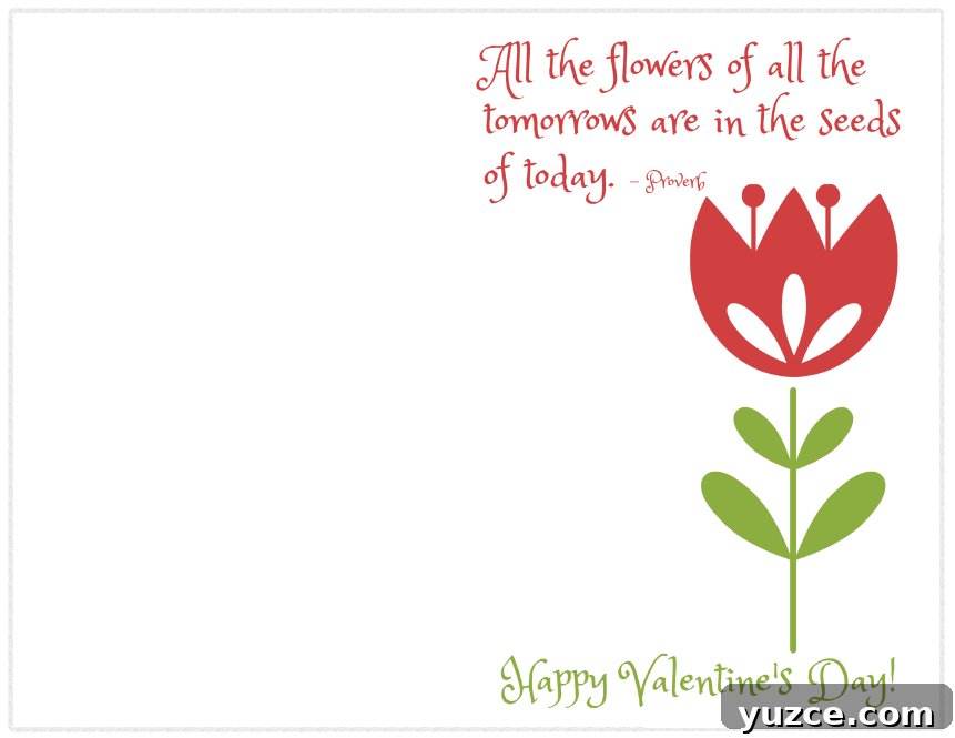 Printable Valentine Gifts for Teachers: 20+ Free DIY Ideas 6 Teacher Valentine Foldable Card Image