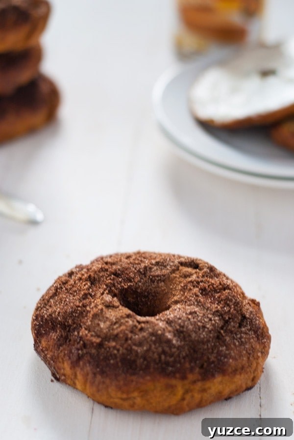 Pumpkin Bagels with Ginger Cinnamon Sugar Crunch Topping 2 Pumpkin bagels recipe with ginger cinnamon sugar | @cookiedesire