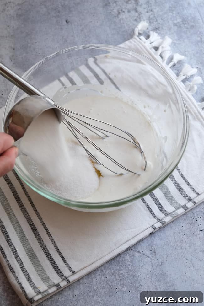 German Apfelkuchen: Classic Apple Custard Cake Recipe 15 add sugar