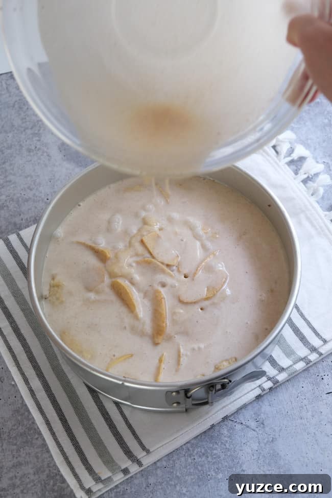 German Apfelkuchen: Classic Apple Custard Cake Recipe 16 add custard topping