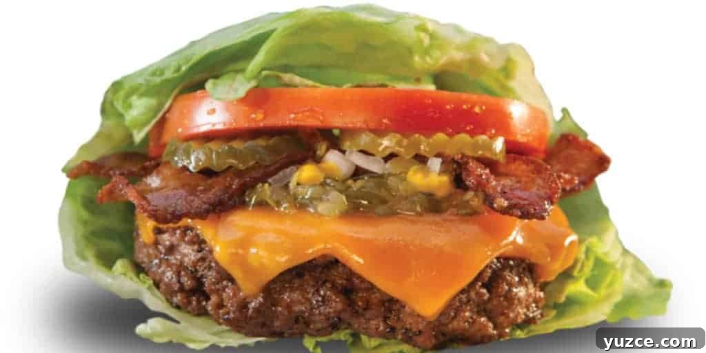 Bacon, Blue Cheese & Mushroom Keto Lettuce Wrap Sliders 3 Lettuce Wrap Burger