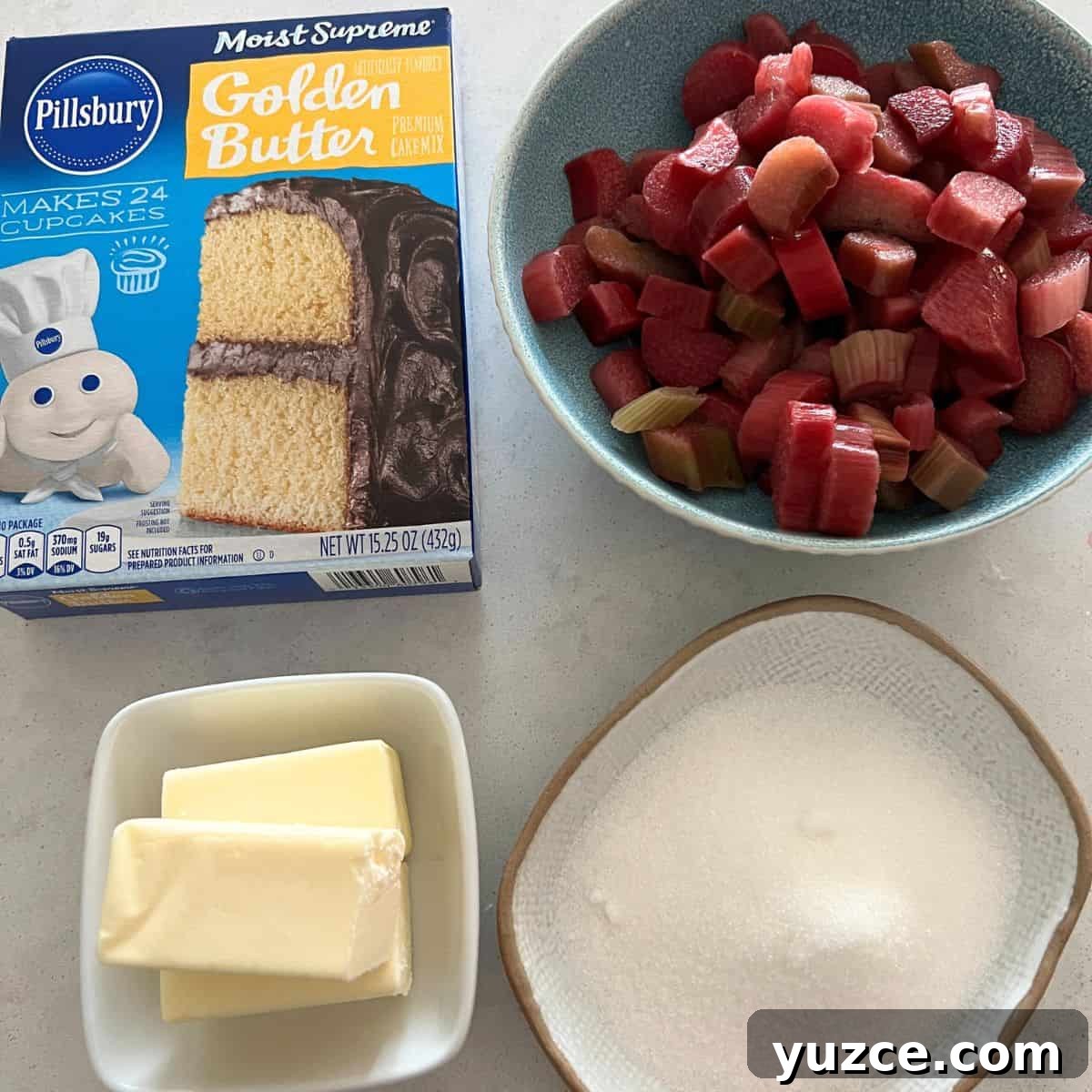 Simple Rhubarb Dump Cake Recipe for Perfect Spring Desserts 3 Ingredients for Rhubarb Dump Cake