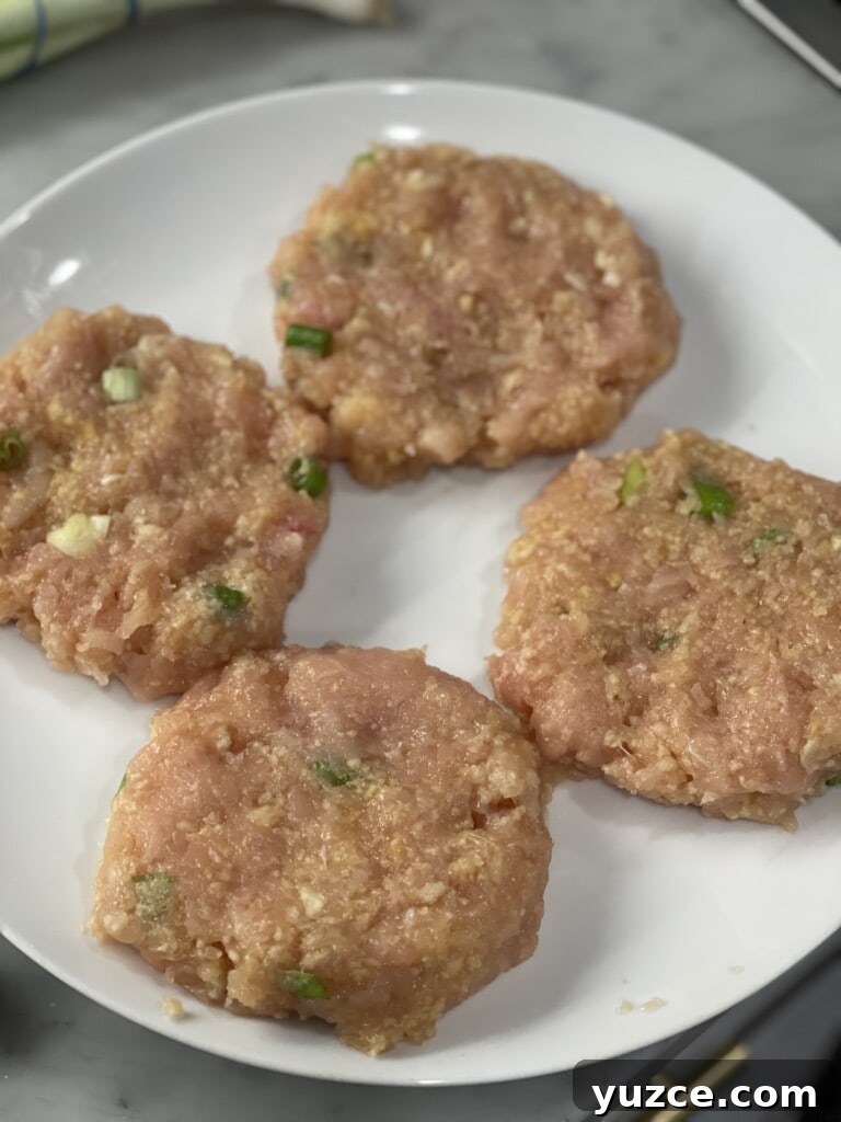air fried chicken burgers