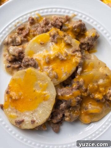 Crockpot Hamburger Potato Casserole