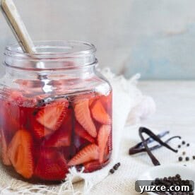 Vanilla Bean Pickled Strawberries: Sweet-Tart Preserved Berries 10 These vanilla bean pickled strawberries are super simple to make and are the perfect balance of sweet and tangy. Serve with yogurt or ice cream or even throw them on a salad. You’ll love this easy springtime recipe!