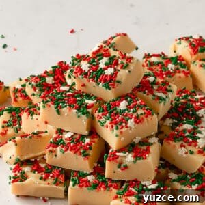Christmas Cookie Fudge Recipe — Decadent Holiday Treat 7 Christmas cookie fudge square