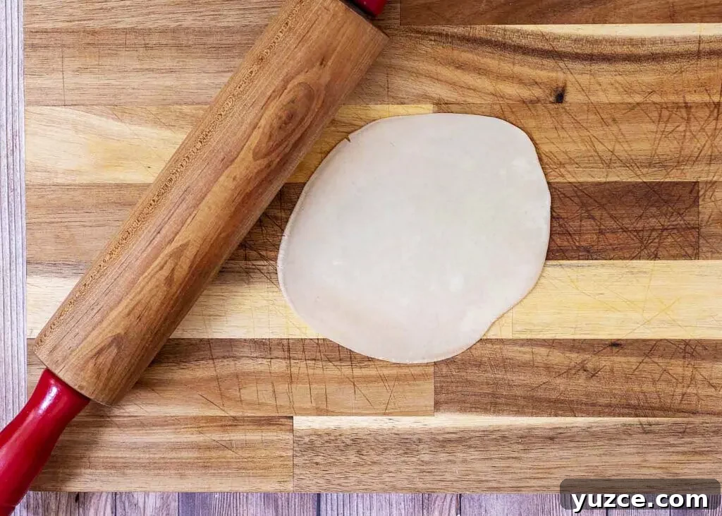Air-Fried Apple Empanadas Recipe: Crispy Homemade Dessert 3 Roll out the empanada dough