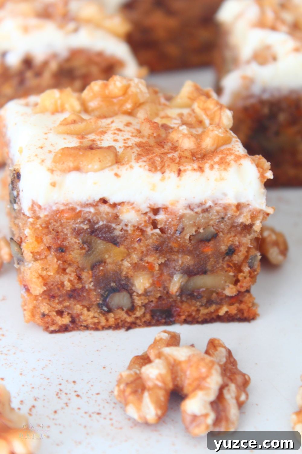 Irresistible Carrot Cake Bars You’ll Love from the First Bite 4 Cream cheese carrot cake bars