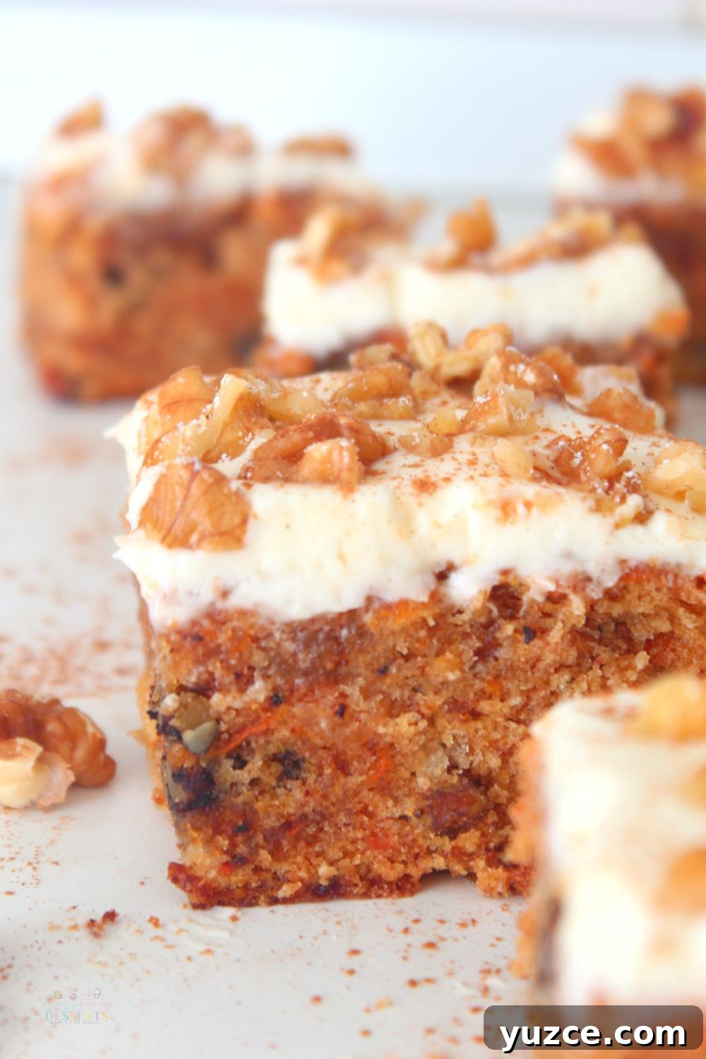 Irresistible Carrot Cake Bars You’ll Love from the First Bite 5 Carrot cake squares