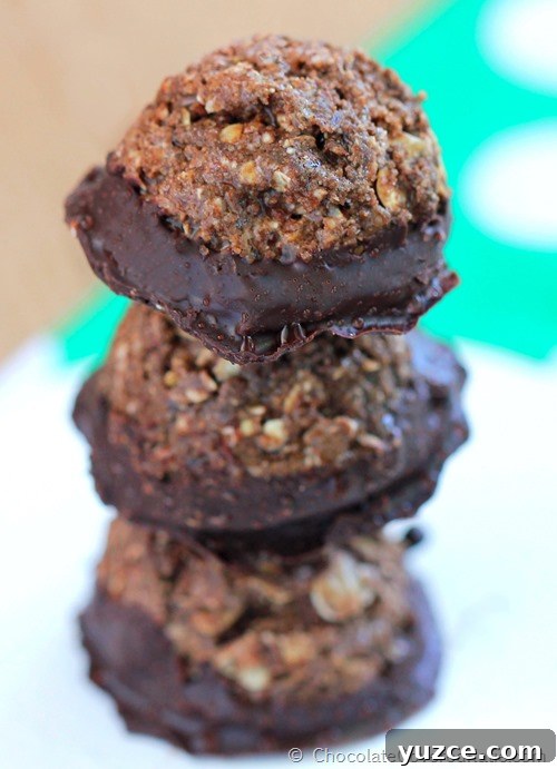 Secretly healthy & can be made in the microwave. Recipe here: https://chocolatecoveredkatie.com/2014/12/11/peppermint-chocolate-coconut-cookies/