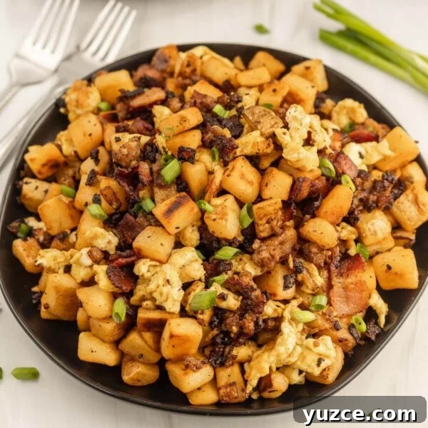 How to Make Over-Hard Eggs on a Blackstone Griddle 11 Bacon and hash browns breakfast.