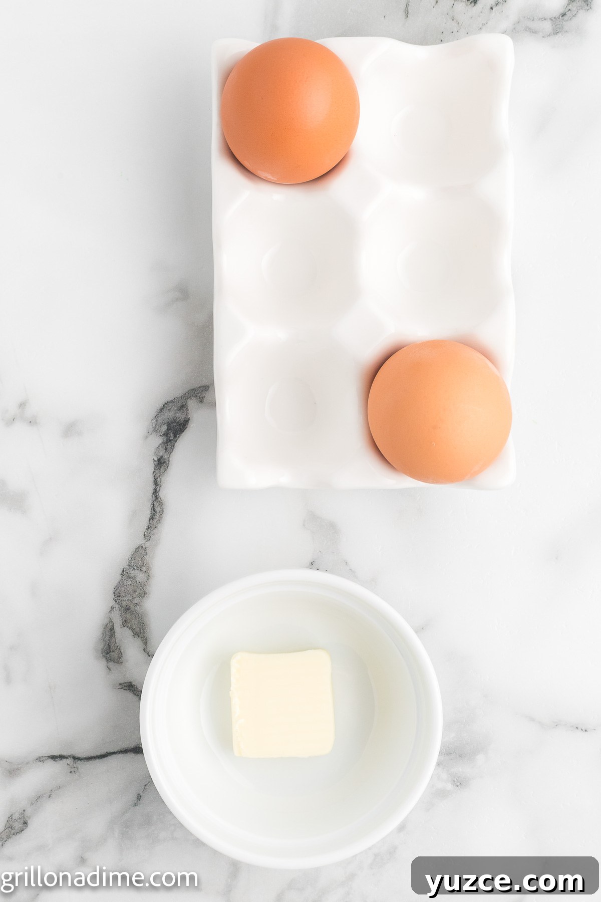 How to Make Over-Hard Eggs on a Blackstone Griddle 3 Egg and butter