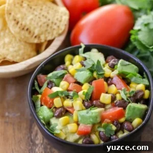 Zesty Black Bean and Corn Salsa Recipe for Fresh Homemade Dip 6 Black Bean Corn Salsa