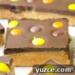 No-Bake Peanut Butter Mummy Treats for Halloween 6 Easy No Bake Reese’s Peanut Butter Bars - Featured Image