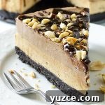 No-Bake Peanut Butter Mummy Treats for Halloween 7 Peanut Butter Chocolate Cheesecake - No Bake Recipe - Featured Image
