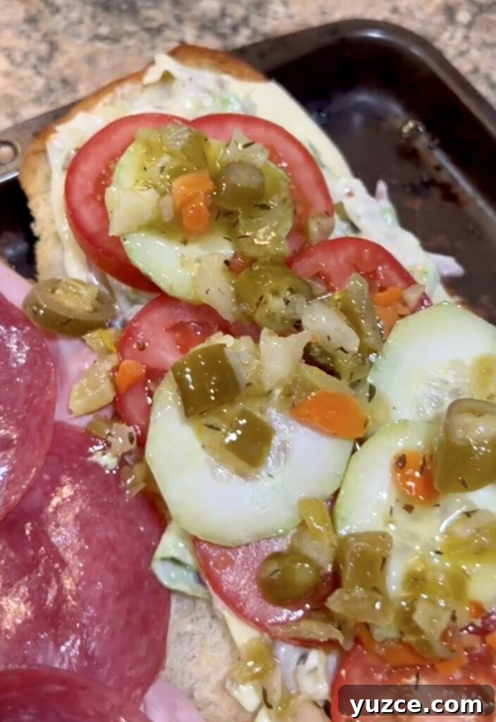 Grinder Salad Sandwich Recipe: Layered Italian Cold Sandwich Tutorial 15 img 1868 15