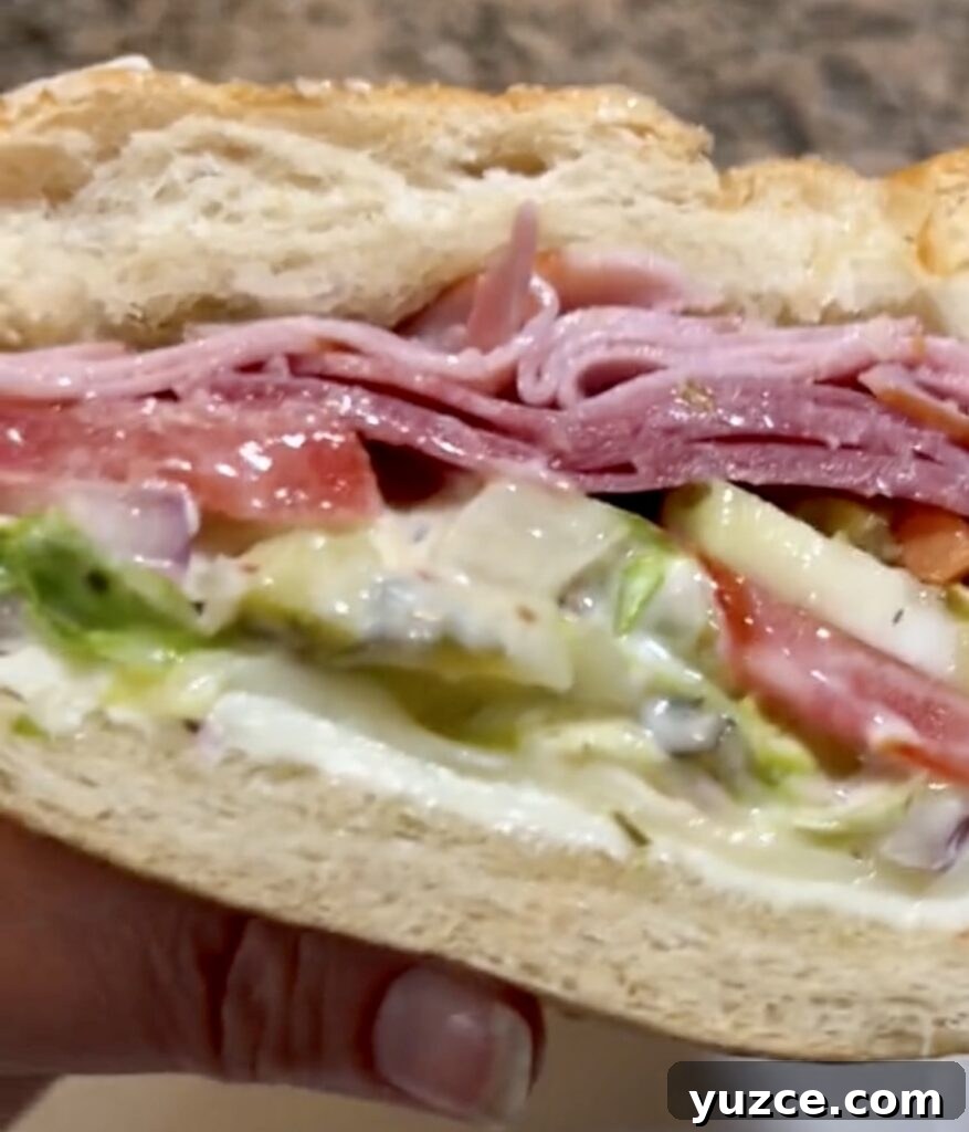 Grinder Salad Sandwich Recipe: Layered Italian Cold Sandwich Tutorial 16 img 1868 16
