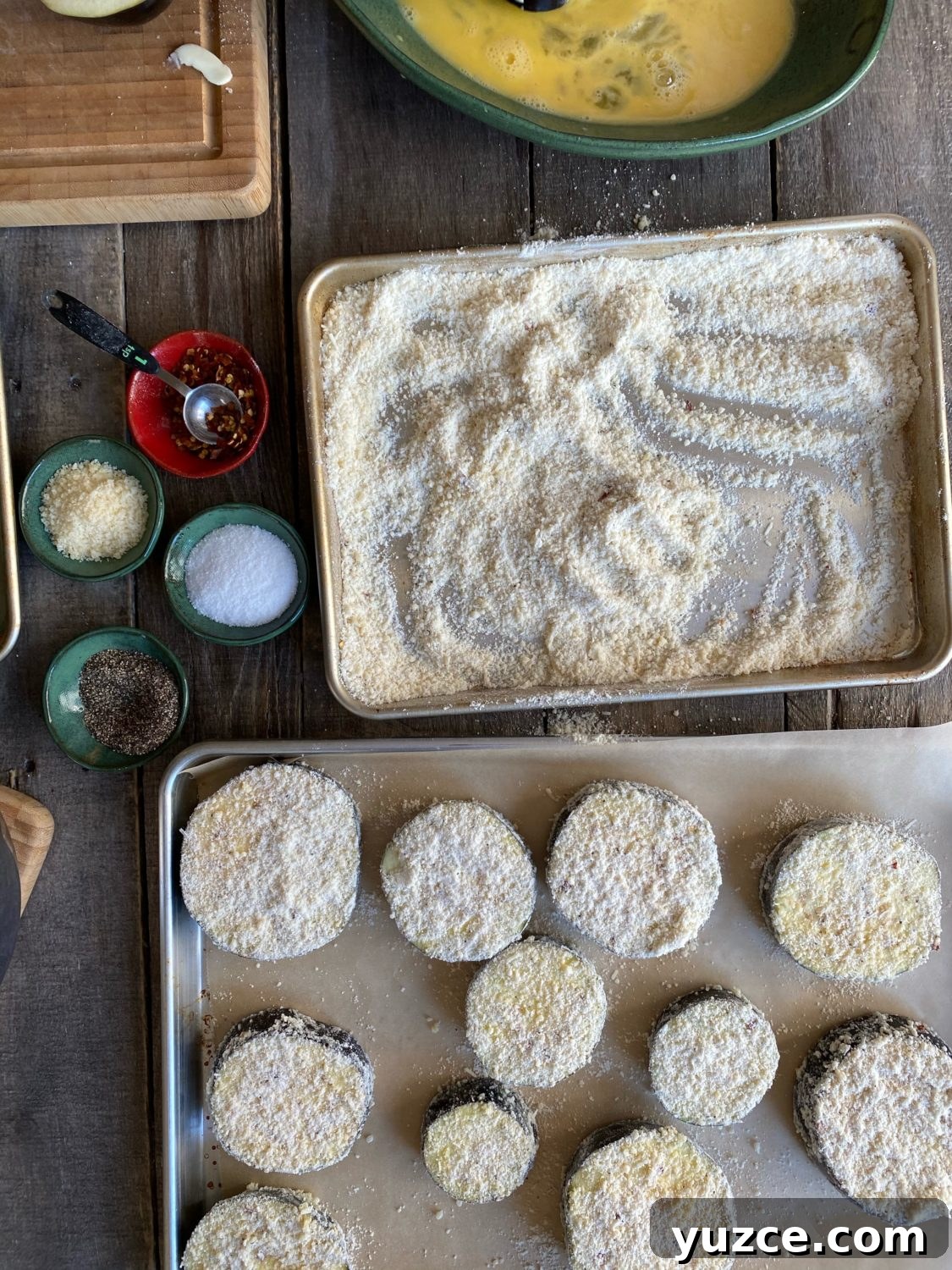 Gluten-Free Eggplant Parmesan: Crispy Baked Recipe for Flavorful Dinner 2 eggplant parm prep