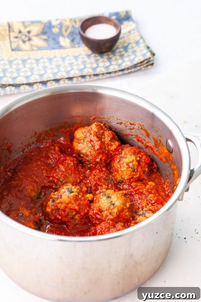 Baked Italian Meatballs with Zucchini Noodles (Zoodles) 5 Baked Italian Meatballs with Zoodles