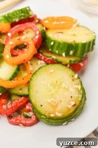 Cucumber and Edamame Salad with Sesame Ginger Dressing 7 A side view of the delicious side.