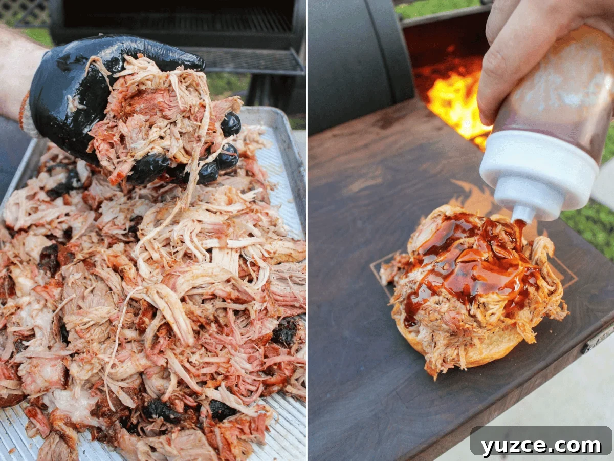 Smoky Pulled Pork BBQ Sandwich Recipe for Juicy Flavor 10 Assembling the final dish.